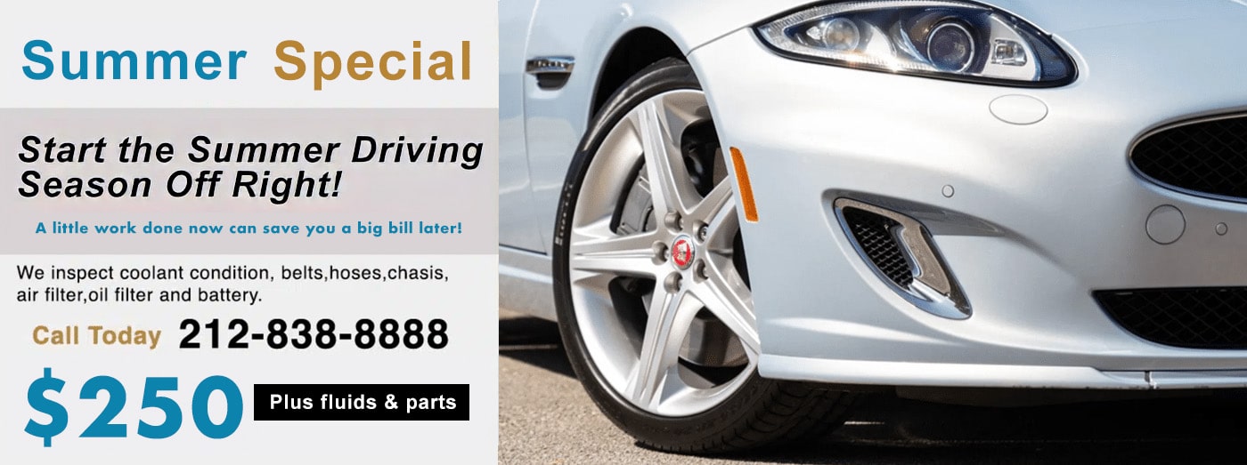 #1 Jaguar dealer alternative for service, maintenance and repairs in NYC, Manhattan.